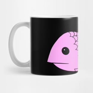 Pink Fish with Human Feet Unique Design Mug